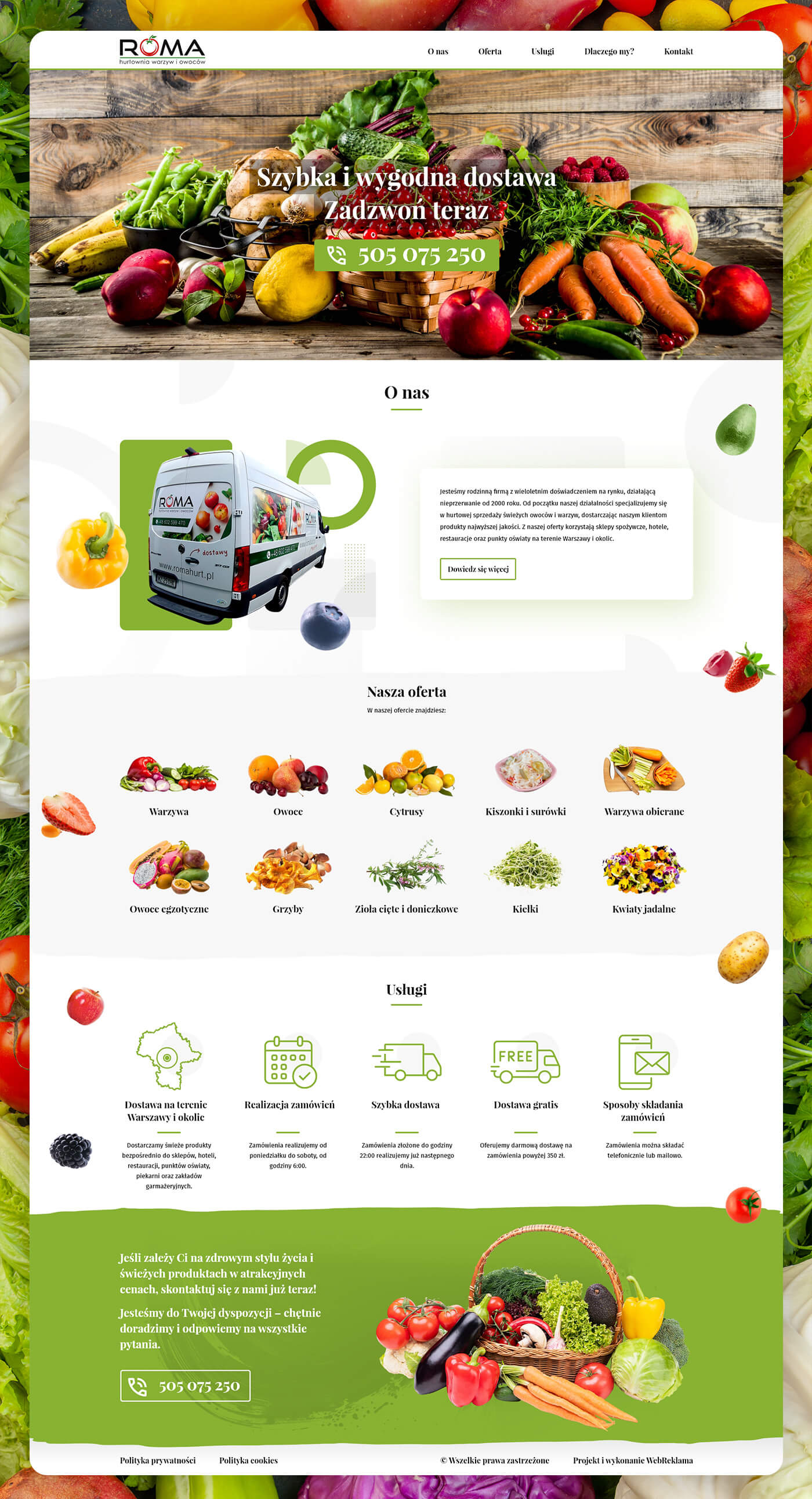Roma - Hurtownia warzyw i owoców
